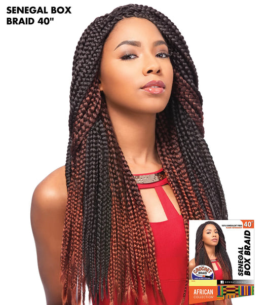 Senegal Box Braid 40” Color 1B