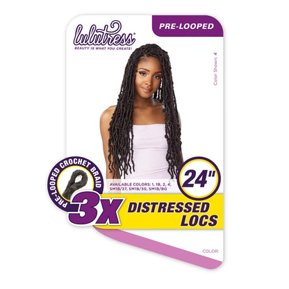 3X Lulutress Distressed Locs 24" 1
