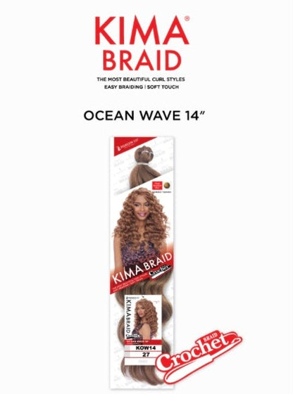 Kima Braid Ocean Wave 14" Color 1B
