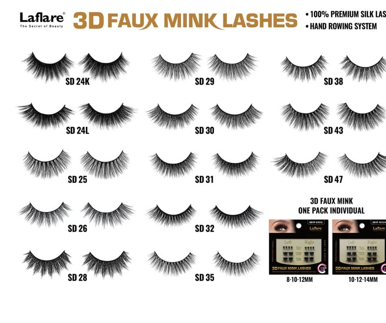 Laflare 3D Faux Mink  LFSD 12